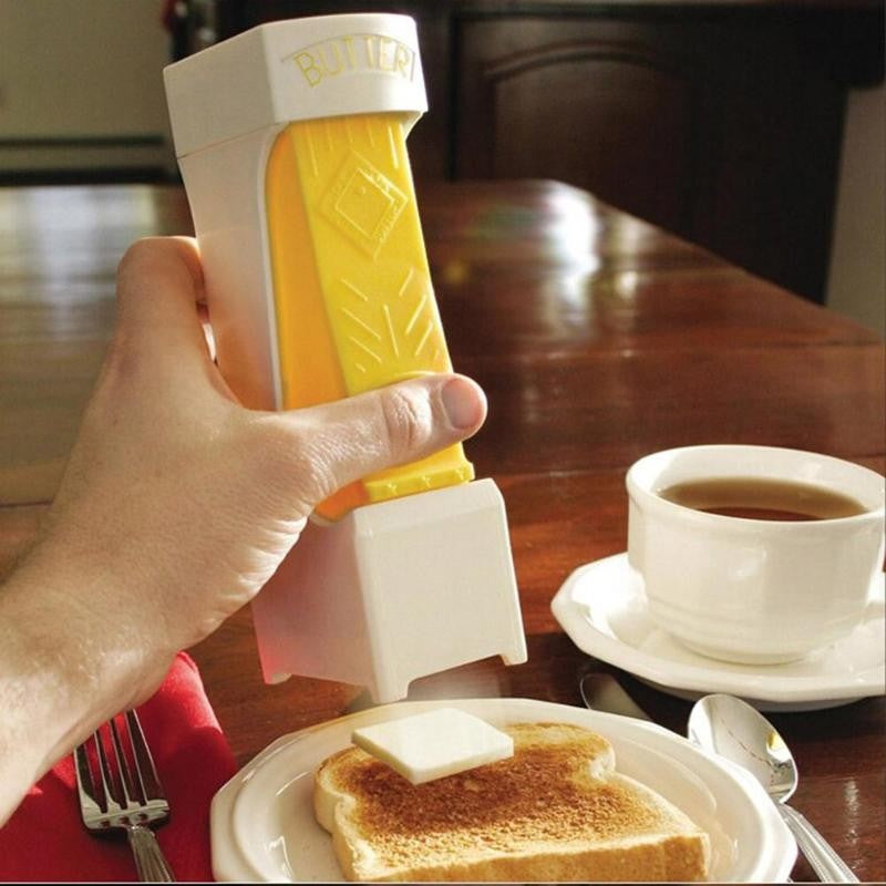 Feliator Manual de Unt, Dispozitiv pentru Taiat si Servit Felii Egale, Design Compact pentru Depozitare in Frigider, Material Plastic Rezistent, 20x6x8.5 cm, Alb