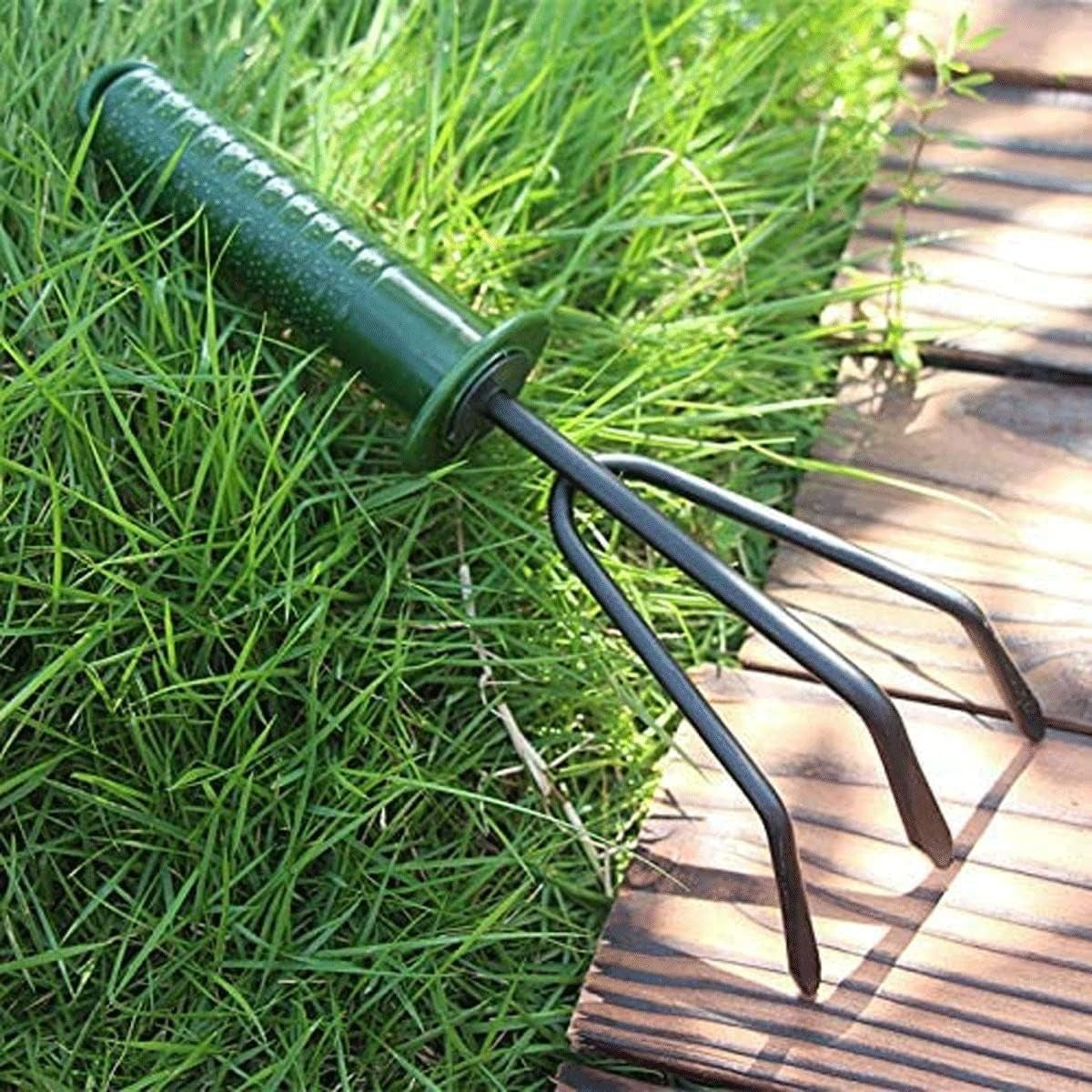 Set 4 Unelte de Gradina pentru Plantare si Prelucrare Sol, Ustensile Ingrijire Plante, PVC si Carton, 25 x 8.5 cm, Verde