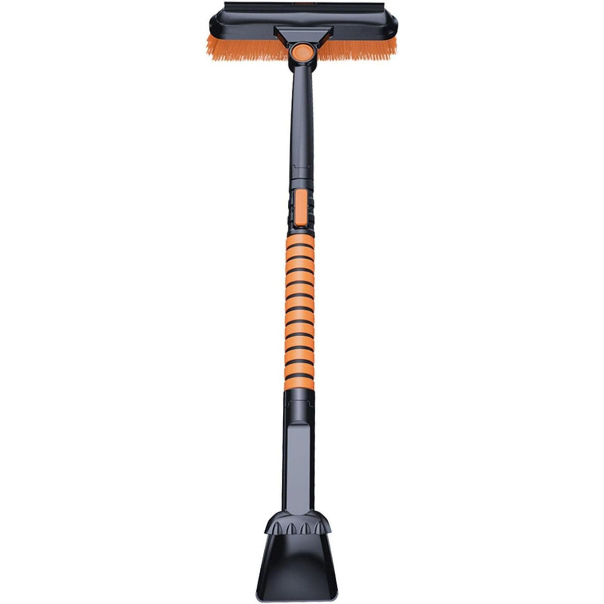 Perie Auto pentru Zapada si Racleta Gheata 3 in 1, Maner Telescopic Detasabil, Cap Rotativ, Aluminiu si ABS, 100 x 25 cm, Negru