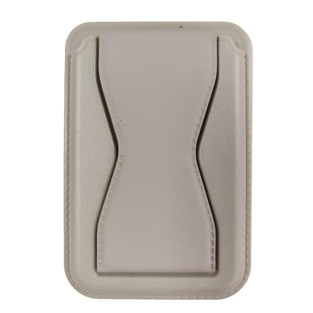 Portofel MagSafe pentru Carduri cu Suport Telefon Integrat, Atasare Magnetica, Piele Ecologica, Gri