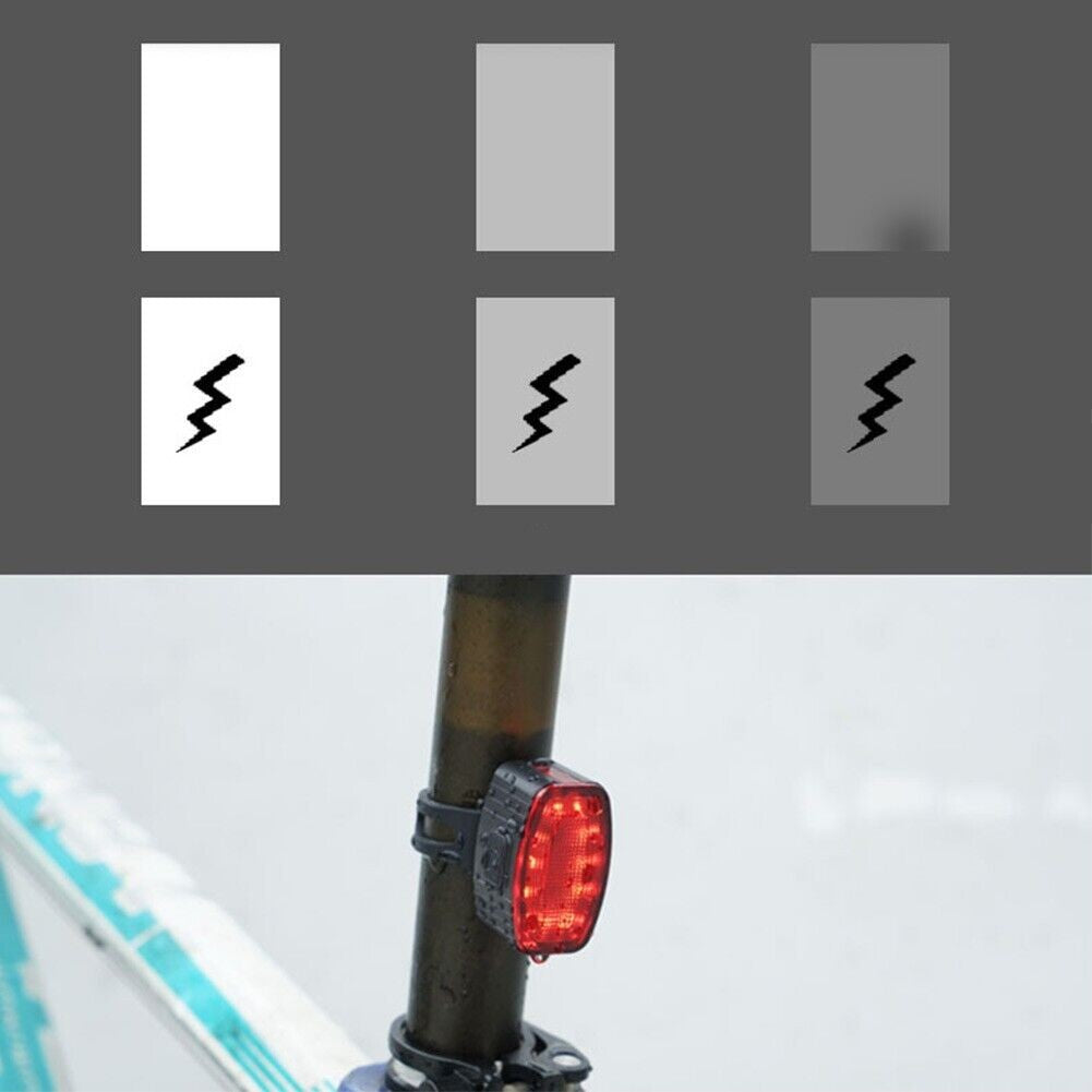Set Far LED Bicicleta si Stop Spate, Incarcare USB, Rezistent la Apa IPX5, 4 Moduri Iluminare, Plastic, Alb si Rosu, 2 Bucati