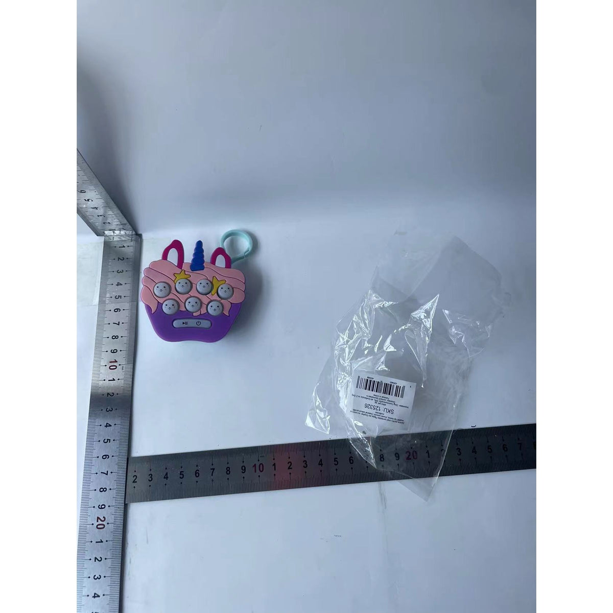 Jucărie Interactivă Gopher, Breloc Cu Lumini Și Muzică, Model Unicorn, Silicon Și ABS, Multicolor