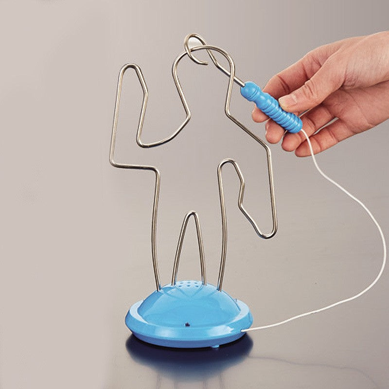Joc de Baut Buzz Wire pentru Petreceri, Traseu Metalic Interactiv cu Sunet, 4 Pahare Shot din Sticla, 4 Jucatori, Multicolor