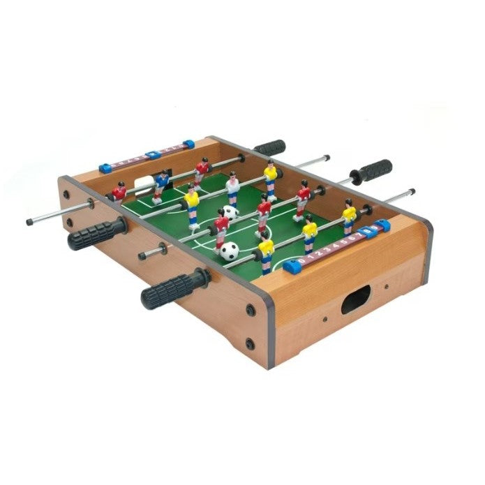 Mini Masa De Fotbal, Joc De Masa Cu 12 Jucatori Si Tabela Scorer, Constructie Din Lemn Metal Si ABS, 4 Manere, 34.5 x 23 x 7 cm