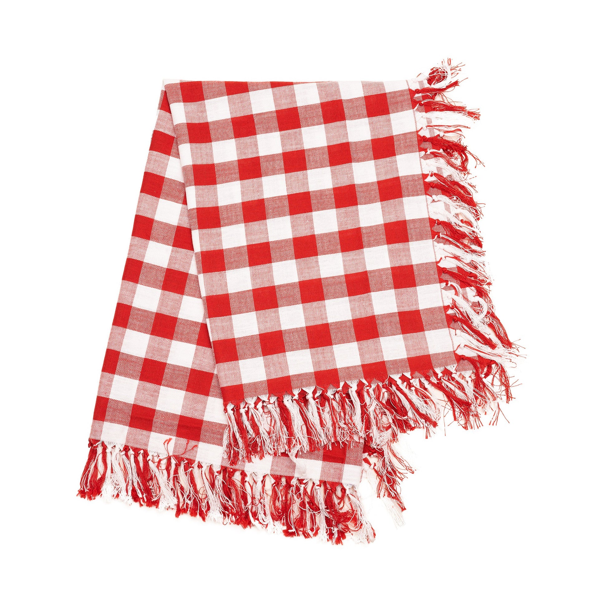 Față de Masă în Carouri, Material Textil Rezistent, Design Clasic pentru Evenimente și Uz Zilnic, Dreptunghiulară, Roșu, 150x220 cm