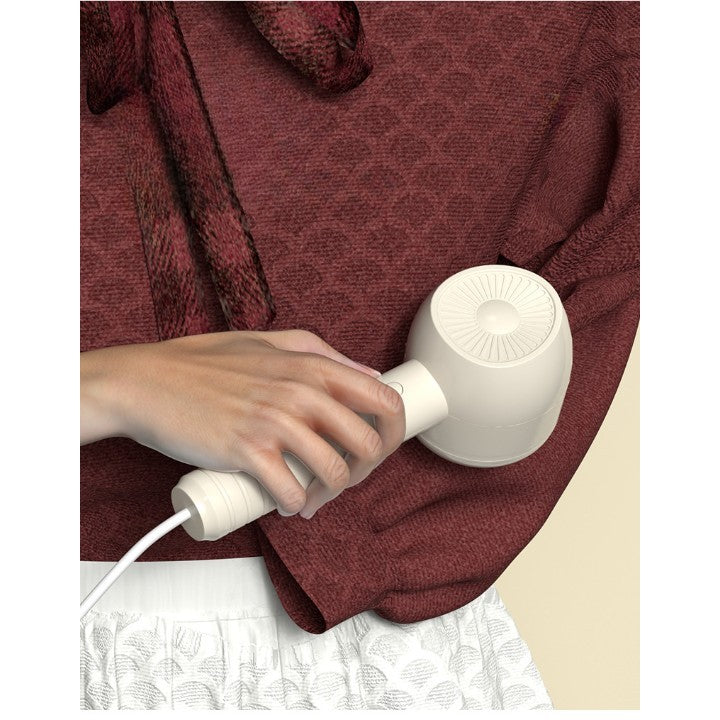 Aparat Pentru Curatat Scame, Par Si Praf, 6 Lame Din Otel Inoxidabil, Incarcare USB Type-C, Portabil, Include Stick Cu Lipici Si Perie De Curatare, Alb, 220 x 86 mm
