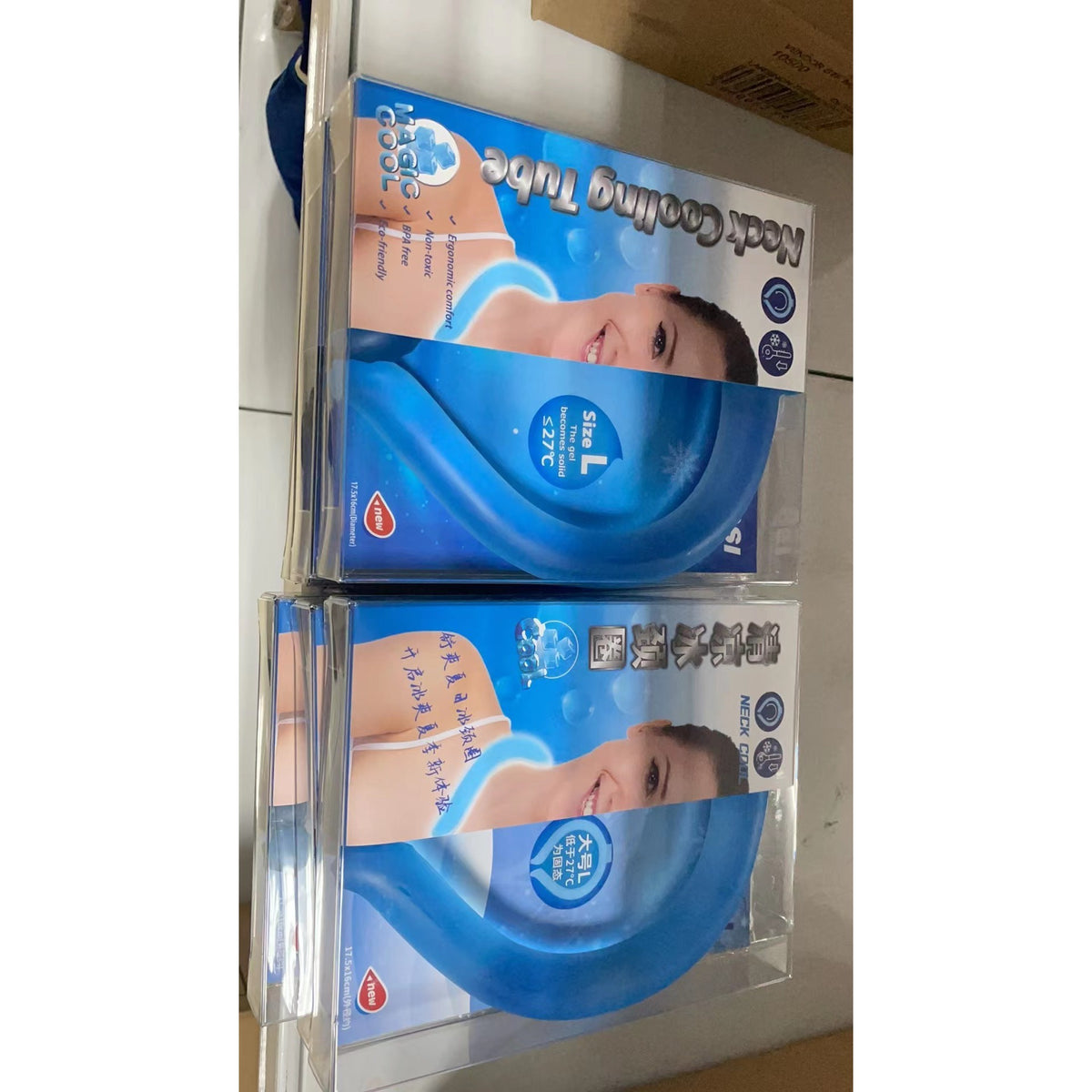 Guler Racitor Pentru Gat, Dispozitiv Racire Rapida Cu Material PCM, Reutilizabil Si Non-Toxic, Protectie Insolatie, TPU, Diametru 120 mm