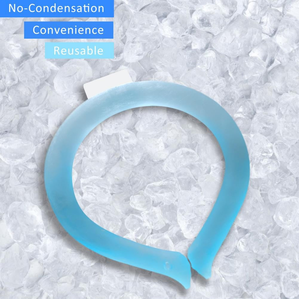 Guler Racitor Pentru Gat, Dispozitiv Racire Rapida Cu Material PCM, Reutilizabil Si Non-Toxic, Protectie Insolatie, TPU, Diametru 120 mm