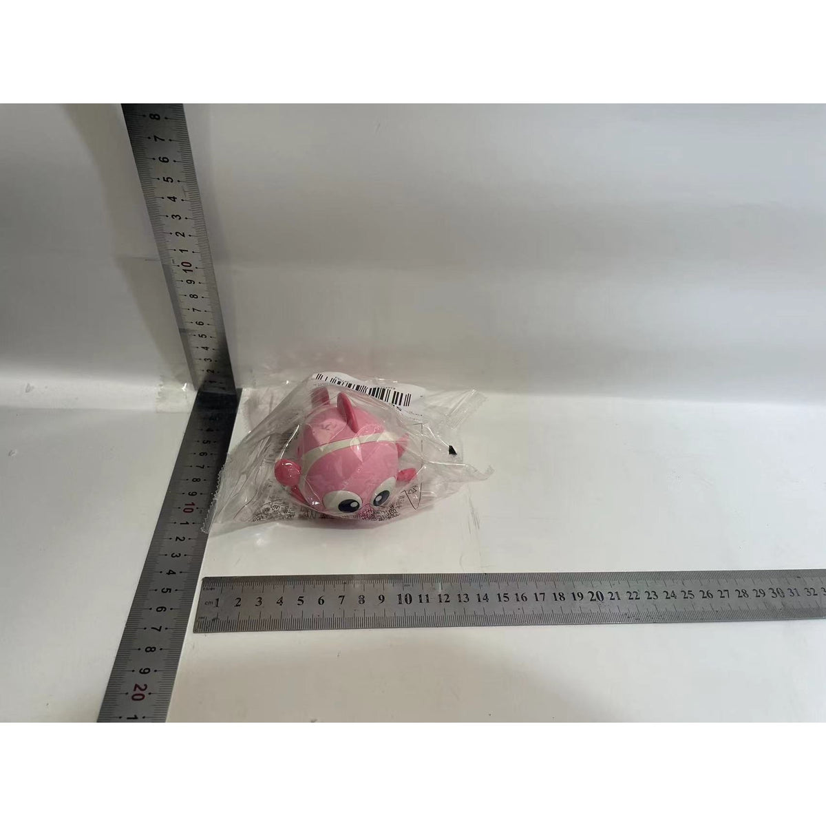 Jucarie Mecanica Pestisor, cu Cheita, Plastica, 11 x 9 x 7.5 cm, Roz