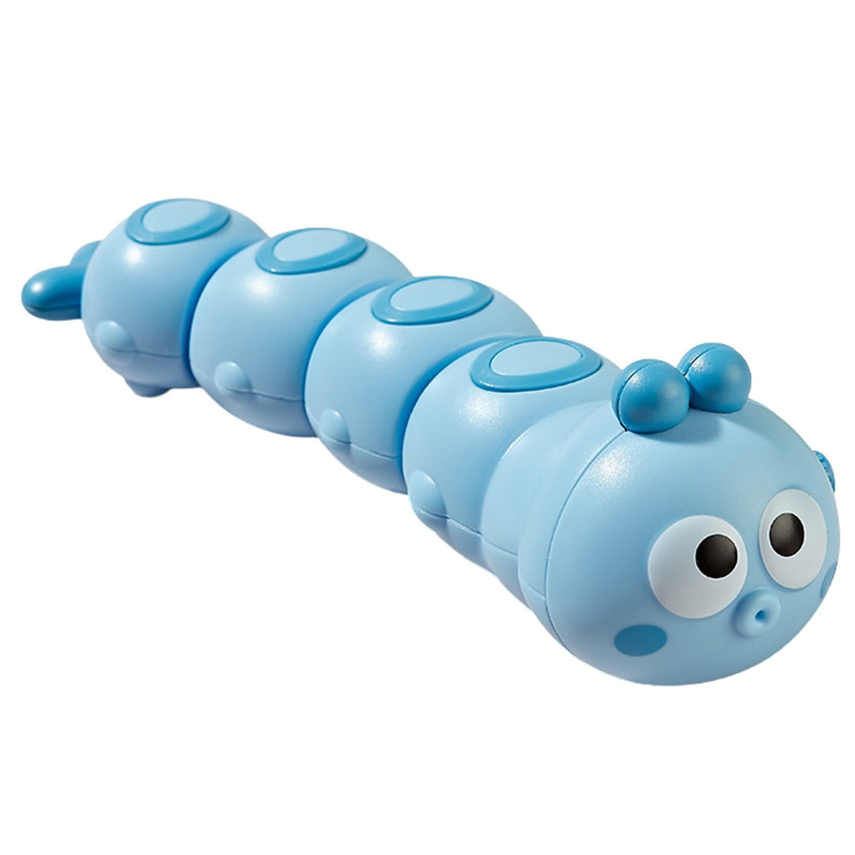 Jucărie Mecanică Omidă, Cu Cheiță Pentru Dezvoltarea Motorie, Material ABS, 15 x 4 cm, Albastru