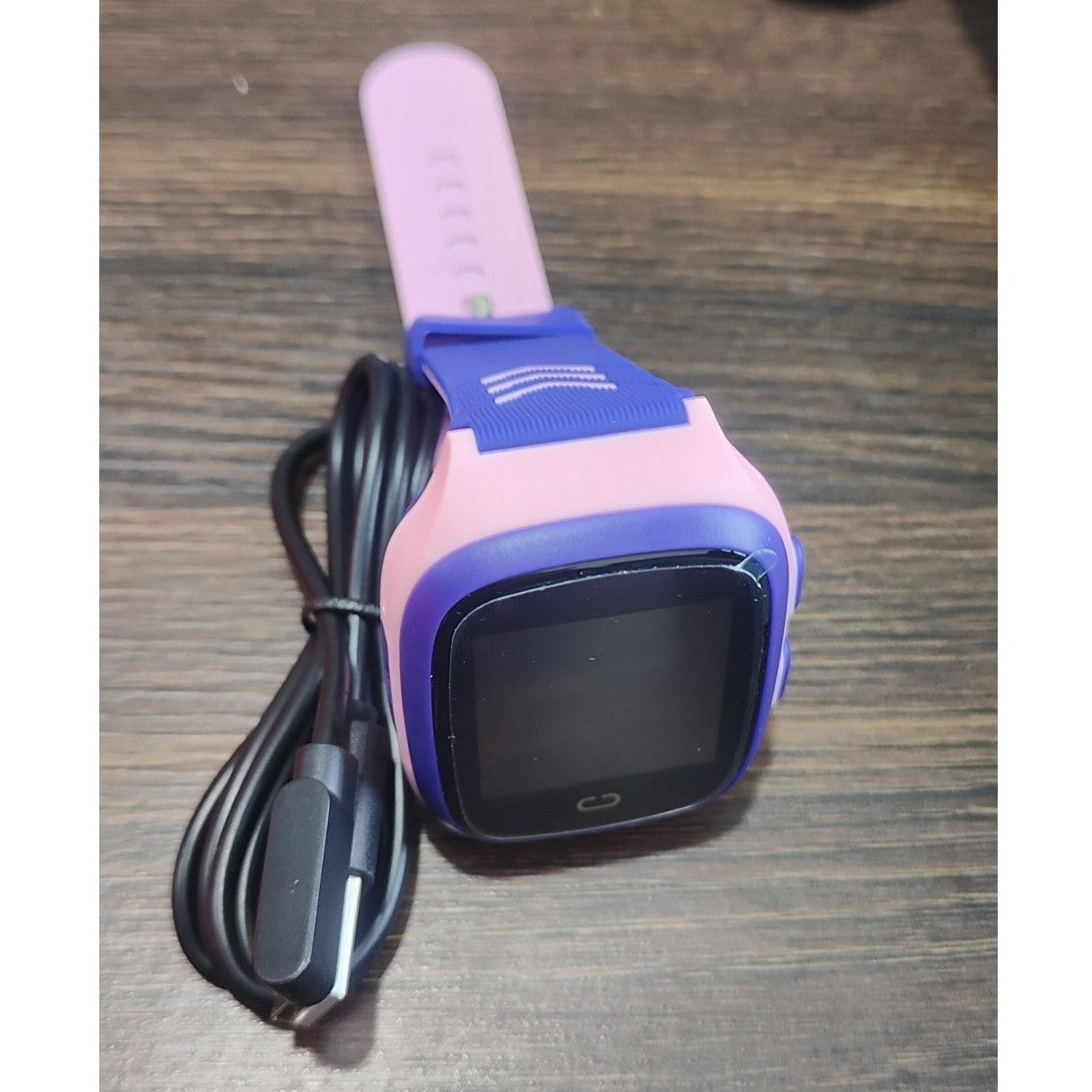 Ceas Smartwatch Pentru Copii LT31E, Tehnologie 4G, Localizare GPS, WIFI si LBS, Functie Telefon, Apel Video, Buton SOS, Monitorizare Spion, Rezistent la Apa IP67, Baterie 750 mAh, Mov/Roz
