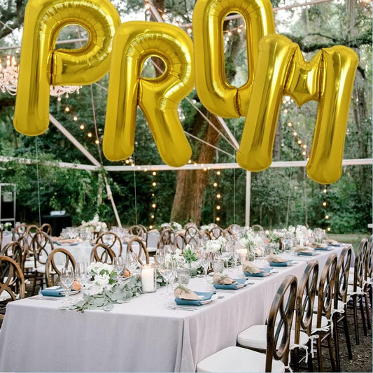 Balon Folie Metalizata Litera P, Balon Aniversar pentru Aer sau Heliu, Folie Aluminiu, Inclus Pai Umflare, 40 cm, Auriu