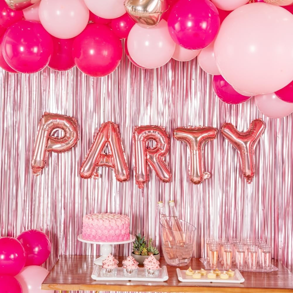 Balon Aniversar Litera A, Folie Metalizata Rezistenta, Umflare cu Heliu sau Aer, Include Pai, 40 cm, Rose Gold