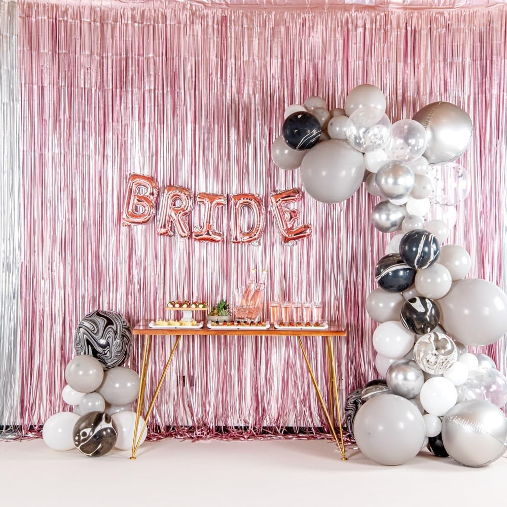Balon Folie Metalizata Litera B, Decoratiune Petrecere Aniversara, Umflare Heliu sau Aer, Pai Inclus, Aluminiu, 40 cm, Rose Gold