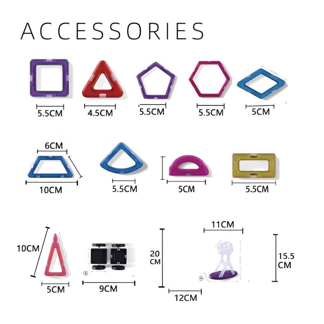 Set de Constructie Magnetic pentru Copii, Joc Educativ cu Forme Geometrice 3D, Material ABS Non-Toxic, 148 Piese, Varsta 3 Ani+, Multicolor, 25 x 17.8 x 10 cm