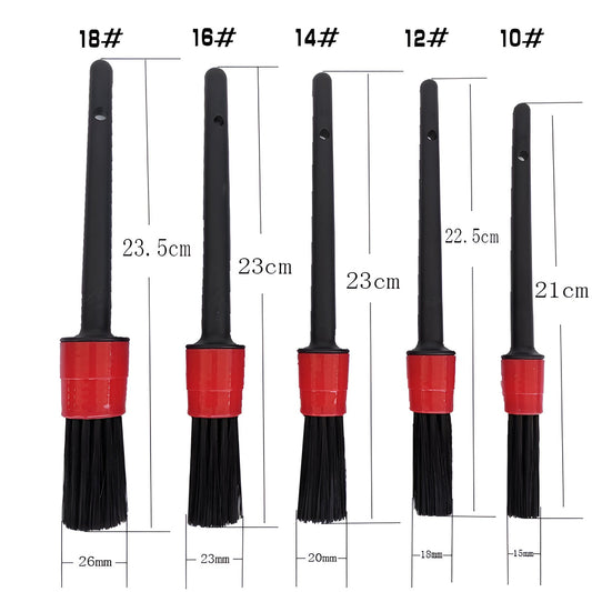 Set Curatare Auto Interior si Exterior, 17 Accesorii cu Capete Perie pentru Bormasina, Pensule Detailing, Microfibra si Bureti, Multicolor, 17 Piese