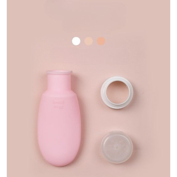 Recipient de Voiaj din Silicon pentru Sampon si Lotiune, Sticla Reincarcabila Anti-scurgere, Aprobat TSA, Fara BPA, 90 ml, Roz