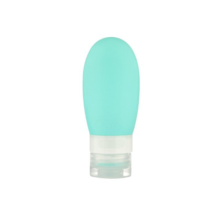 Sticla de Calatorie din Silicon, Recipient Portabil Anti-scurgere pentru Sampon si Lotiune, Fara BPA, Reutilizabil, 90 ml, Verde