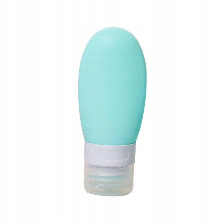 Sticla de Calatorie din Silicon, Recipient Portabil Anti-scurgere pentru Sampon si Lotiune, Fara BPA, Reutilizabil, 90 ml, Verde