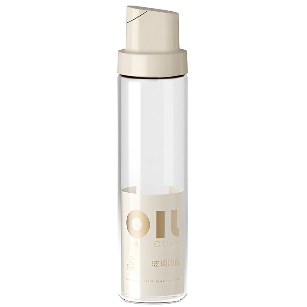 Dispenser Pentru Ulei Si Otet, Deschidere Automata Gravitationala, Recipient Din Sticla Si ABS, Protectie Anti-Scurgere, 500 ml, Gri