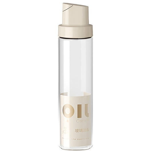 Dispenser Pentru Ulei Si Otet, Deschidere Automata Gravitationala, Recipient Din Sticla Si ABS, Protectie Anti-Scurgere, 500 ml, Gri