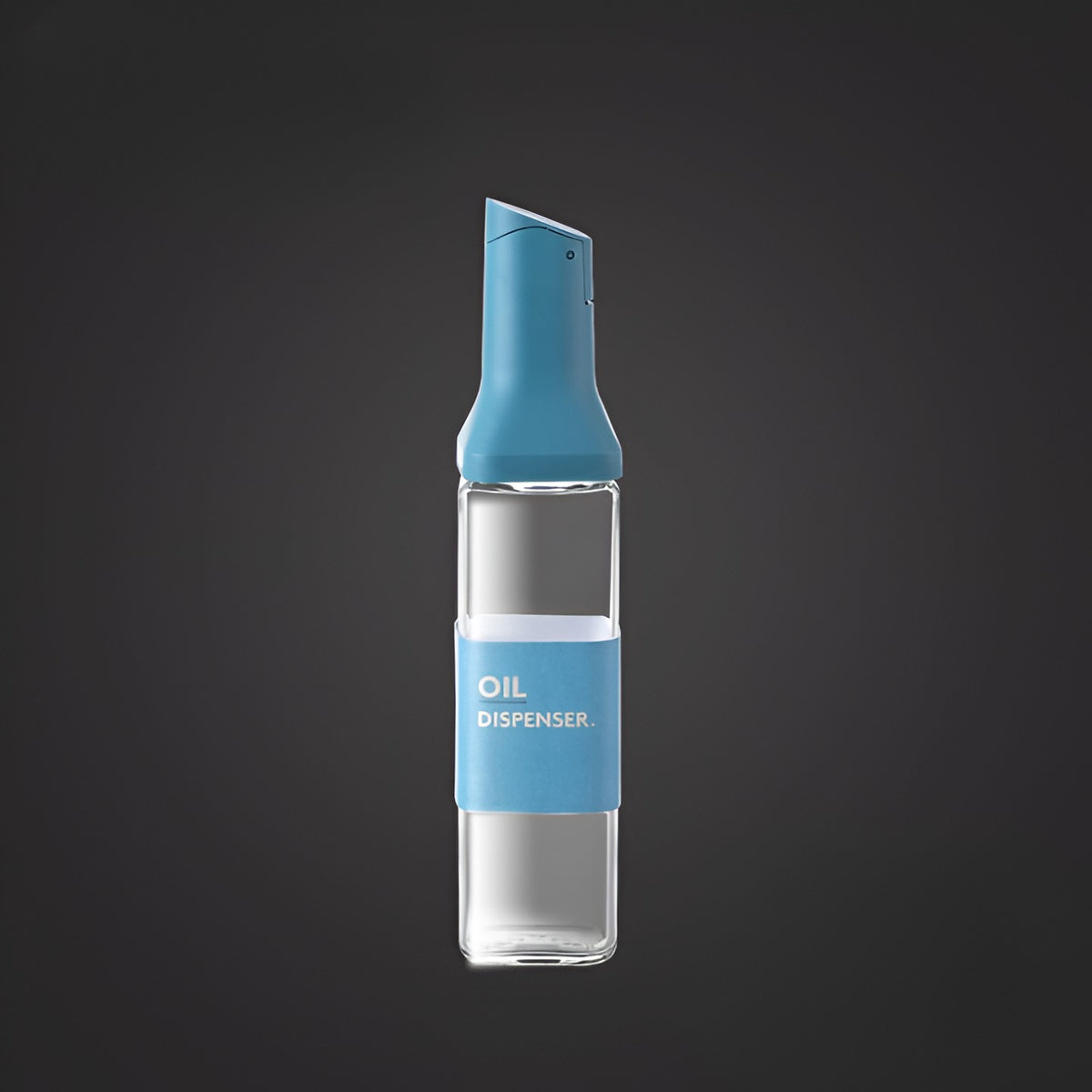 Dispenser Pentru Ulei Si Otet Cu Inductie Gravitationala, Inchidere Si Deschidere Automata, Anti-Scurgere, Sticla Si ABS, 500 ml, Albastru