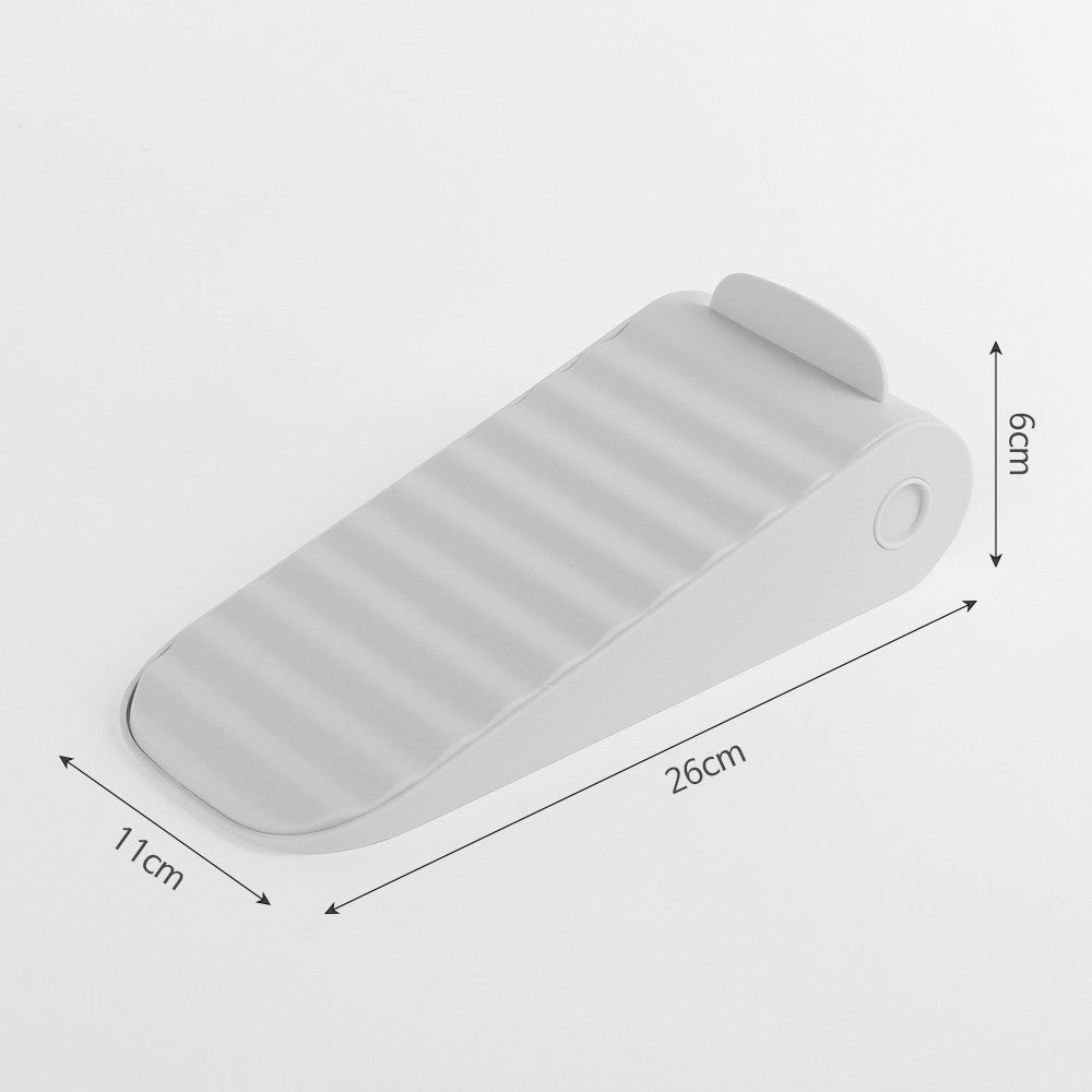Suport Pantofi cu Două Straturi, Organizator Încălțăminte pentru Economisire Spațiu, Înălțime Reglabilă și Suprafață Antiderapantă, Material Plastic Durabil, 25.5x11x7.5 cm, Alb