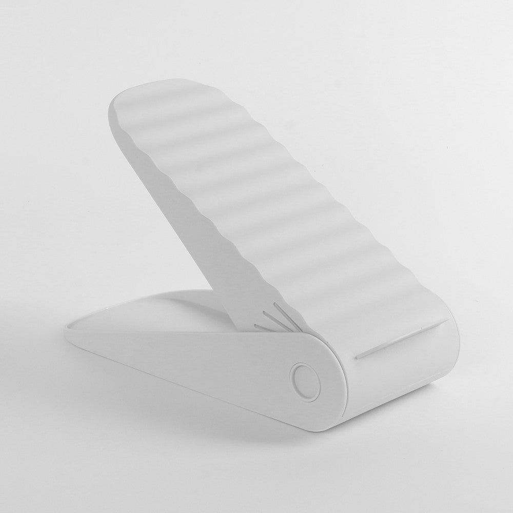 Suport Pantofi cu Două Straturi, Organizator Încălțăminte pentru Economisire Spațiu, Înălțime Reglabilă și Suprafață Antiderapantă, Material Plastic Durabil, 25.5x11x7.5 cm, Alb