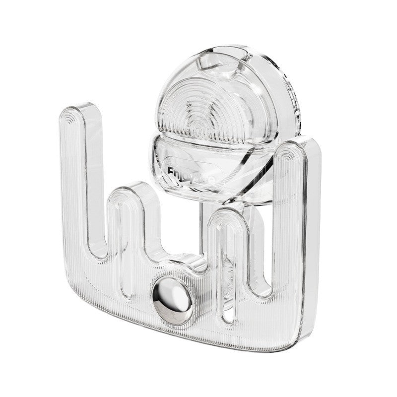 Suport Papuci de Baie si Incaltaminte, Montare pe Perete Fara Gaurire, Fixare cu Adeziv, Design Drenaj, Plastic ABS, 11.6x11x4.8 cm, Transparent