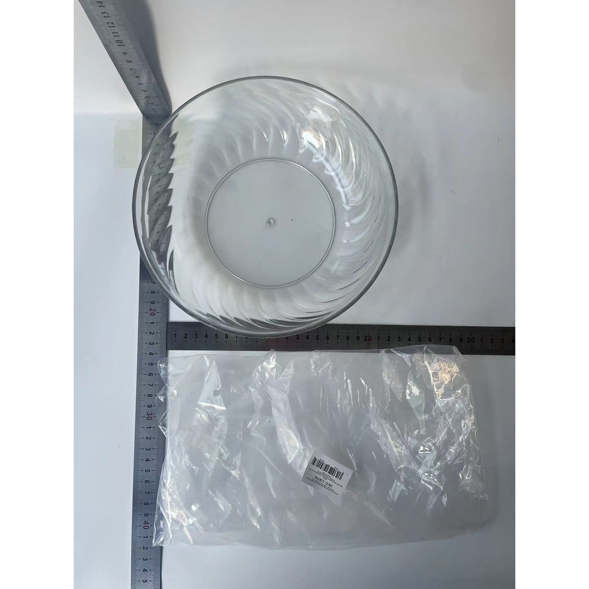 Bol pentru Fructe si Legume, Recipient Rotund pentru Snacks si Dulciuri, Vas Detașabil cu Strecurătoare, Material PC Durabil, 22.4x9 cm, Transparent
