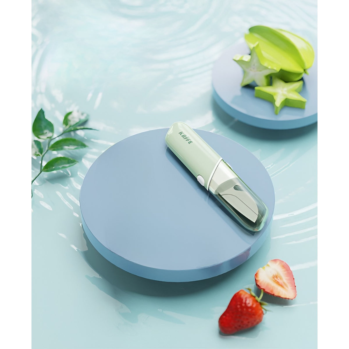Set Ustensila Bucatarie Multifunctionala 4 in 1, Peeler, Cutit de Fructe, Deschizator Sticle si Conserve, Inox si Plastic, 18.1x3.8x2 cm, Verde-Galben Pled