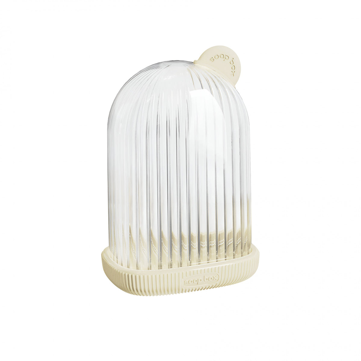 Sapuniera de Calatorie Portabila, Suport Sapun cu Capac si Sistem de Scurgere, Recipient Etans Impermeabil, Plastic, 12.6x6.1x8.4 cm, Crem