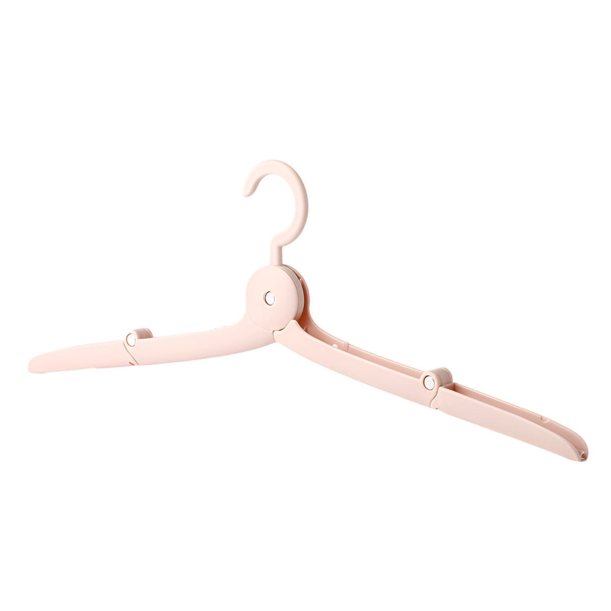 Umeras Pliabil De Calatorie, Mini Cuier Portabil Pentru Haine Si Lenjerie, Design Antiderapant Si Ajustabil, Material Pp Si Aluminiu, 14x7x1.4 Cm, Roz