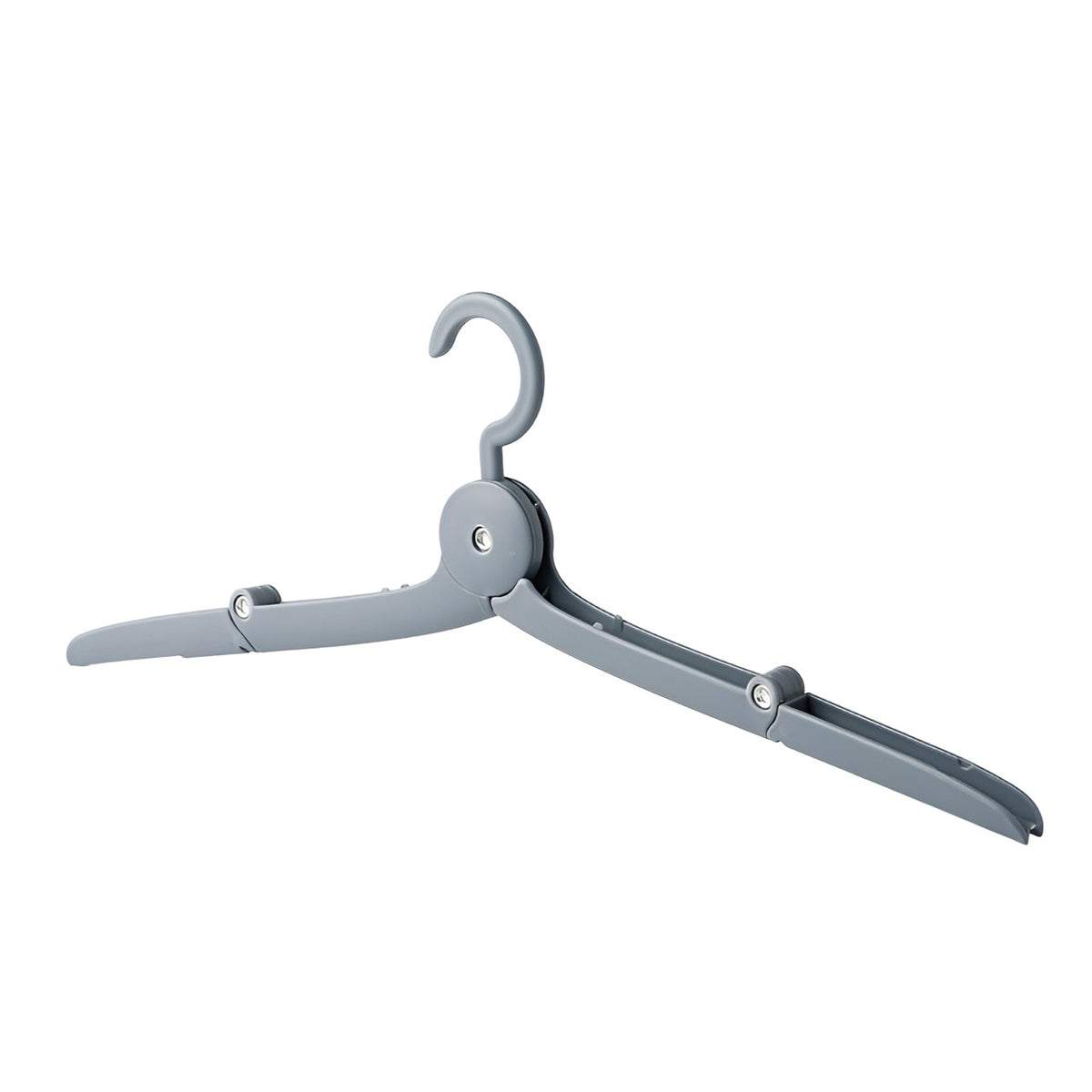 Umeras Pliabil de Calatorie, Mini Cuier Portabil pentru Haine si Lenjerie, Design Antiderapant cu Lungime Ajustabila, Material PP si Aluminiu, 14x7x1.4 cm, Gri