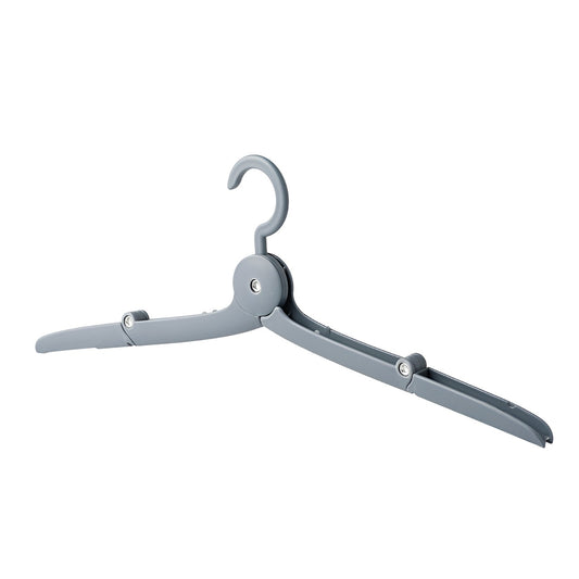 Umeras Pliabil de Calatorie, Mini Cuier Portabil pentru Haine si Lenjerie, Design Antiderapant cu Lungime Ajustabila, Material PP si Aluminiu, 14x7x1.4 cm, Gri