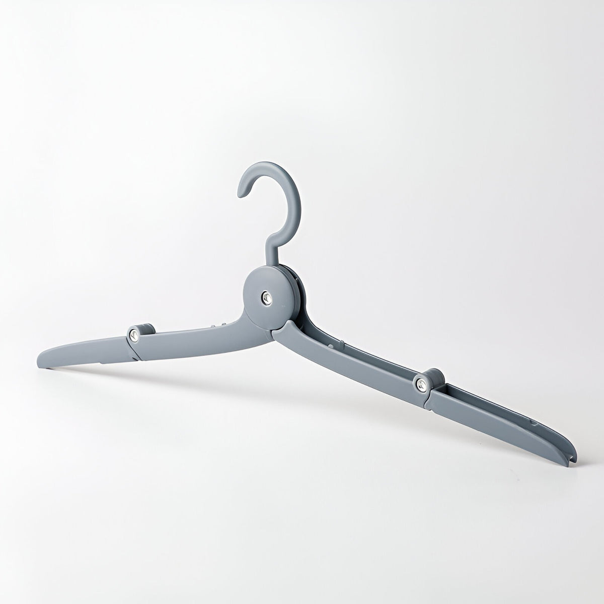 Umeras Pliabil de Calatorie, Mini Cuier Portabil pentru Haine si Lenjerie, Design Antiderapant cu Lungime Ajustabila, Material PP si Aluminiu, 14x7x1.4 cm, Gri