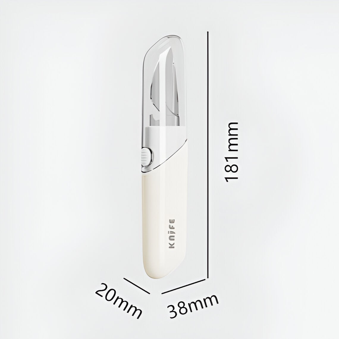 Dispozitiv Multifunctional 4 in 1 pentru Bucatarie, Cutit Fructe, Curatator Legume, Razatoare si Deschizator Sticle, Otel Inoxidabil si Plastic, 18.1x3.8x2 cm, Alb-Galben