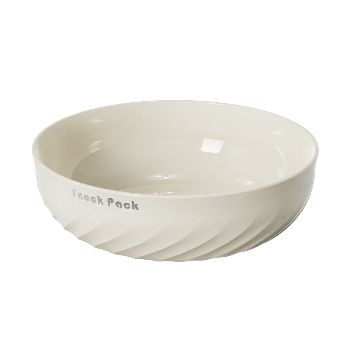 Bol pentru Fructe si Legume, Recipient Rotund pentru Snacks si Dulciuri, Vas Detașabil cu Strecurătoare, Material PC Rezistent, 22.4x9 cm, Crem