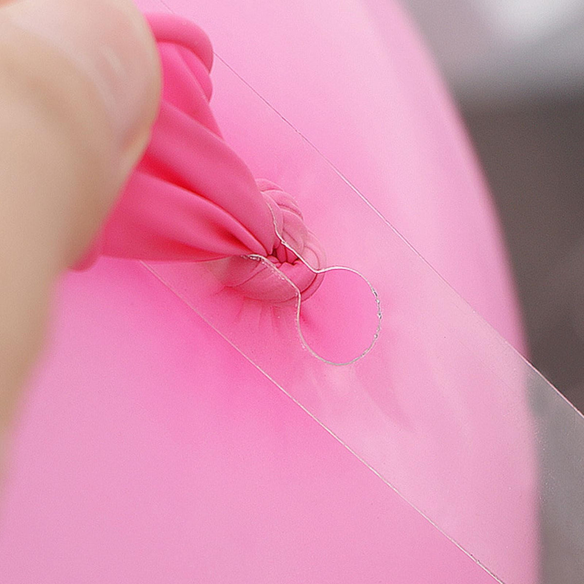 Banda Pentru Prinderea Baloanelor, Arcada Ghirlanda Petrecere, Gauri Duble, PVC Transparent, 5 m, 108 Perforatii