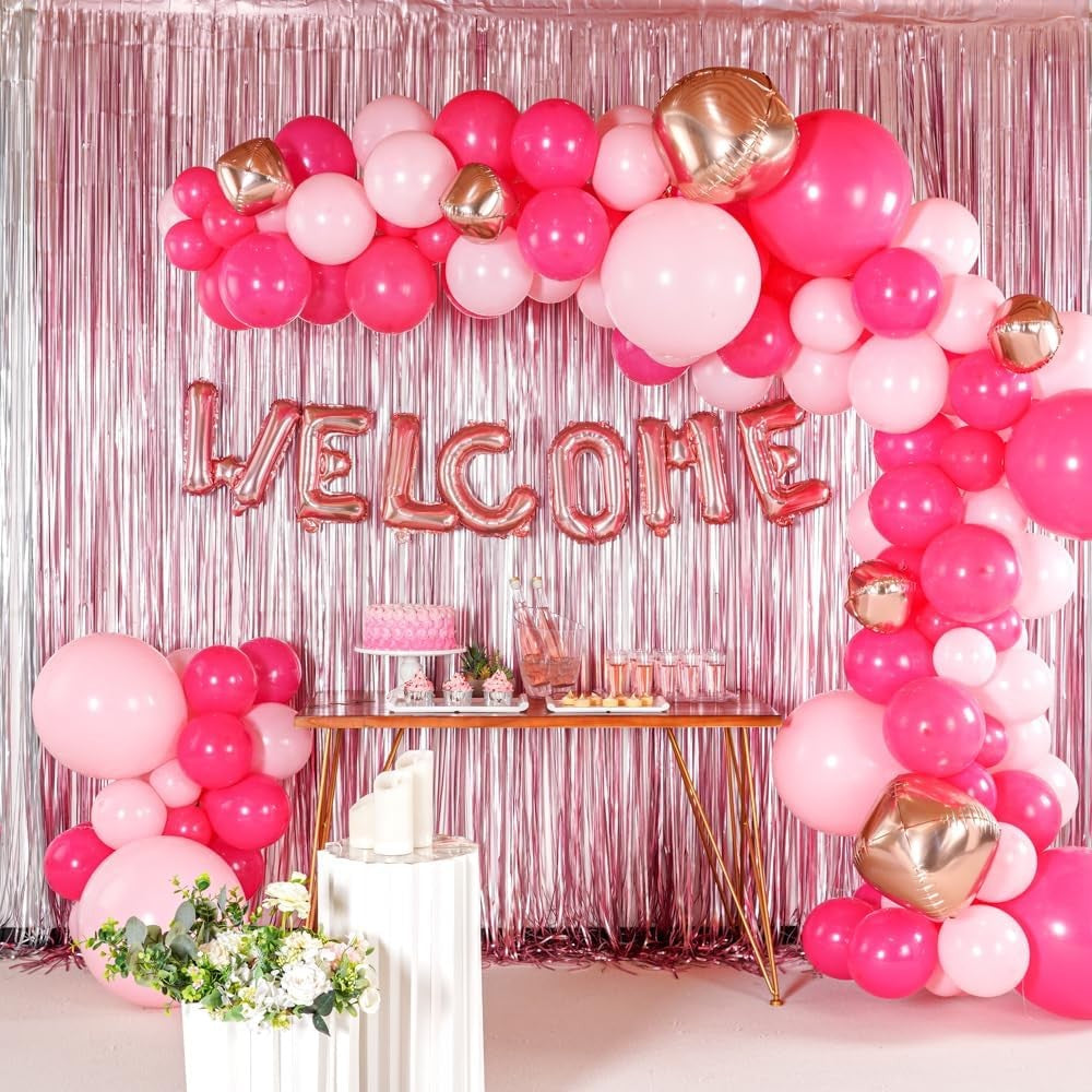 Balon Folie Metalizata Litera L, Model Aniversar Party, Umflare Aer sau Heliu, Aluminiu, Inclus Pai, 40 cm, Rose Gold