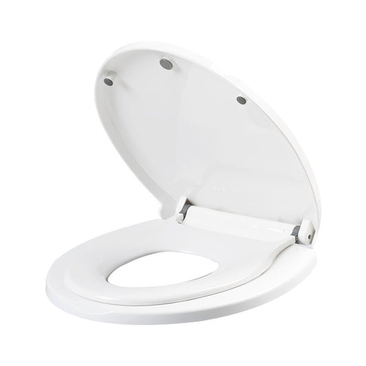 Capac de Toaleta 2 in 1 cu Reductor Copii si Adulti, Coborare Lenta Soft Close, Forma U, Polipropilena PP5, Alb