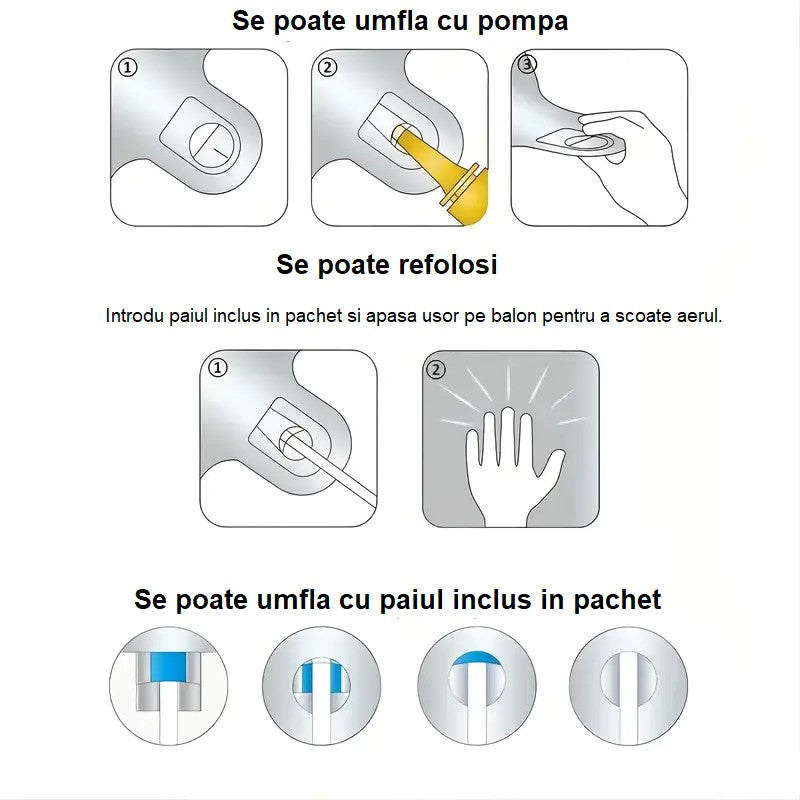 Balon Cifra 5 din Folie de Aluminiu, Compatibil Aer sau Heliu, Reutilizabil, Argintiu, 81 cm