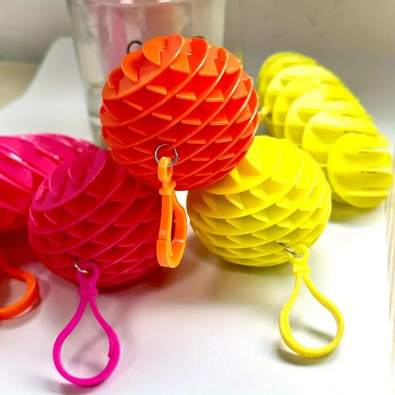 Jucarie Worm Fidget, Anti Stres Decompresie, Plastic, Portocaliu, 6-15.5 cm