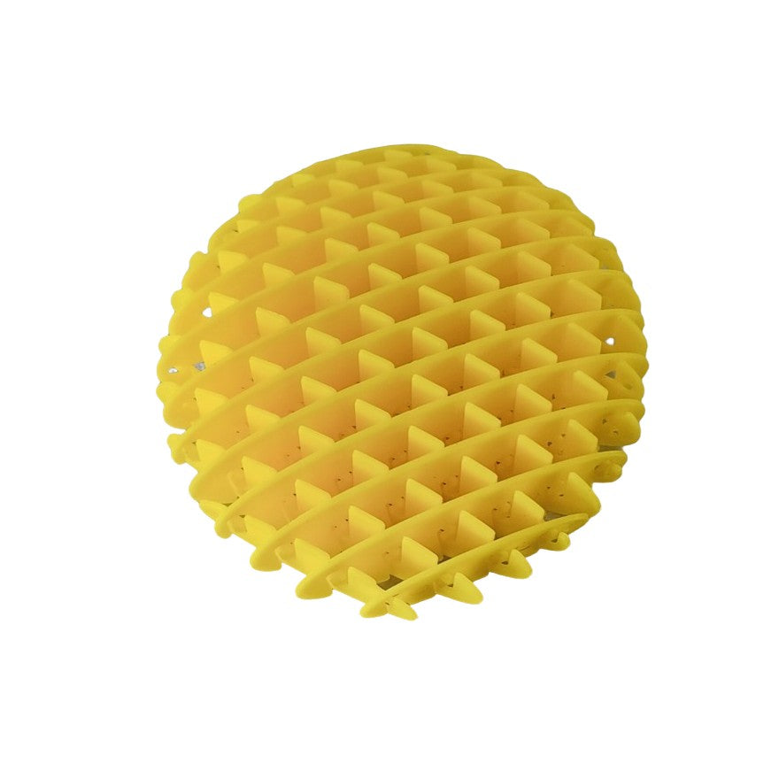 Jucarie Worm Fidget Decompresie, Anti Stres, Plasa Elastica, Plastic, 10-24.5 cm, Galben