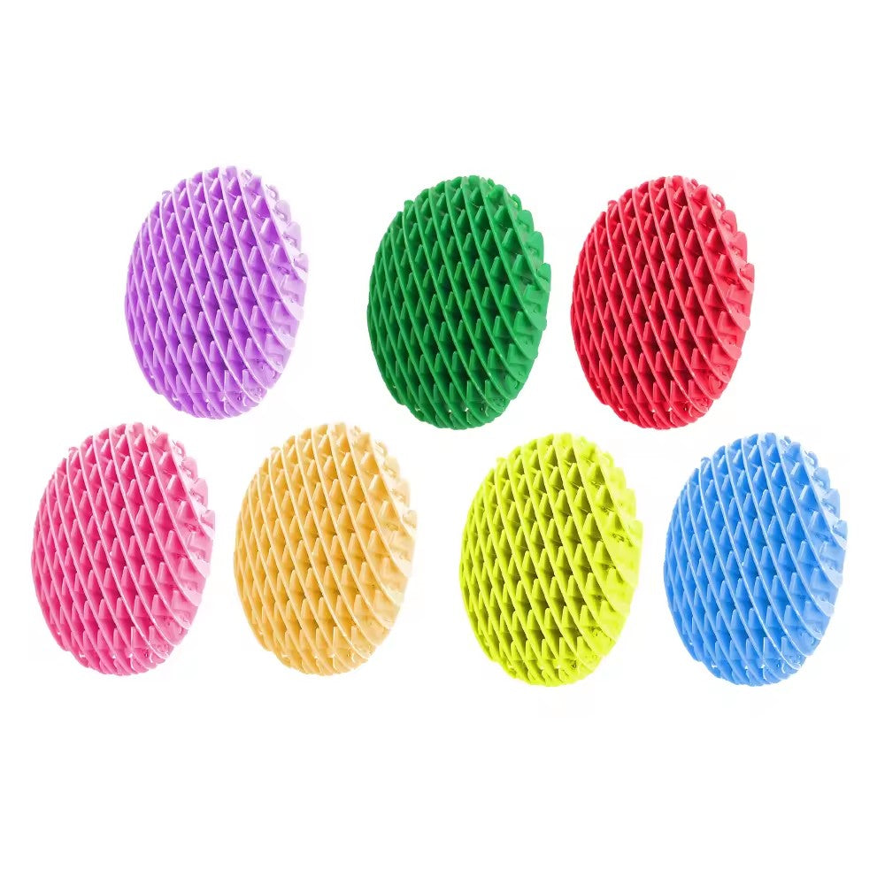Jucarie Worm Fidget Decompresie, Anti Stres, Plasa Elastica, Plastic, 10-24.5 cm, Galben