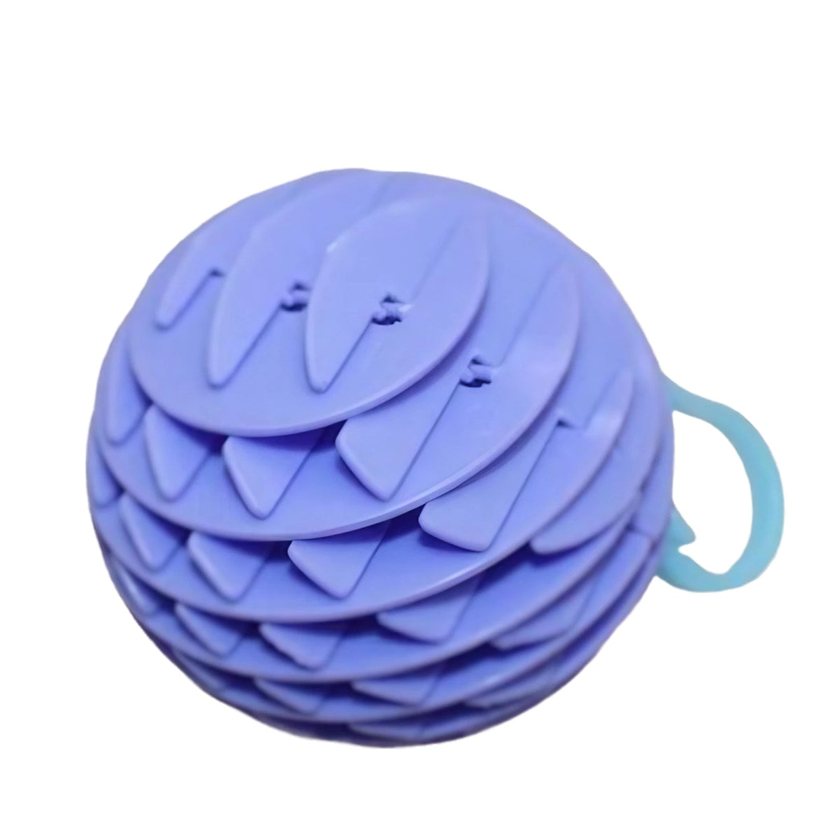Jucarie Worm Fidget Anti Stres, Decompresie, Plastic, 6-15.5 cm, Albastru Deschis