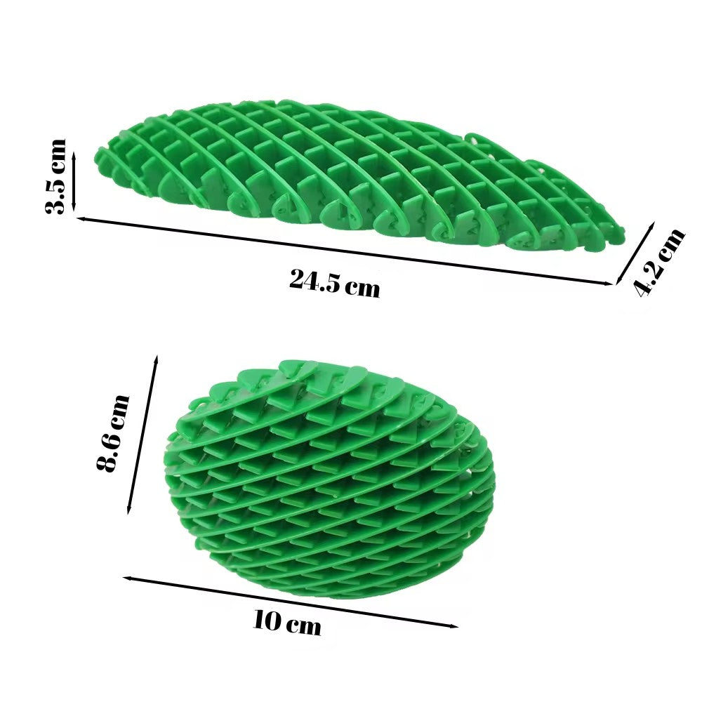 Jucarie Worm Fidget Anti Stres, Plasa Elastica Pentru Decompresie, Plastic, Verde, 10-24.5 cm