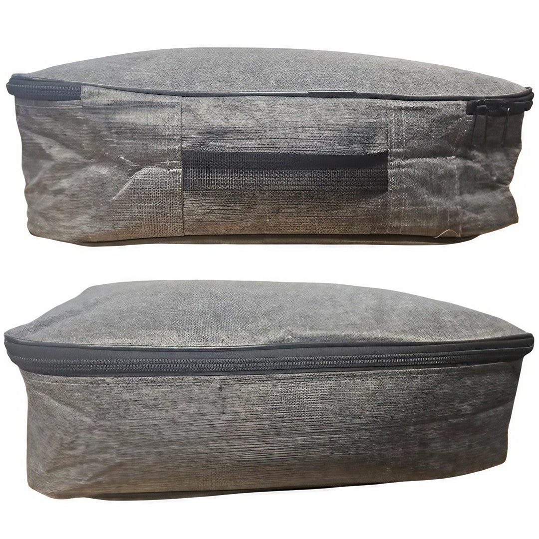 Geanta Pentru Depozitare Acte Si Documente, Organizator Impermeabil Cu Inchidere Fermoar Si Curele Interioare, Material Oxford, 37 x 10.5 x 27 cm, Gri