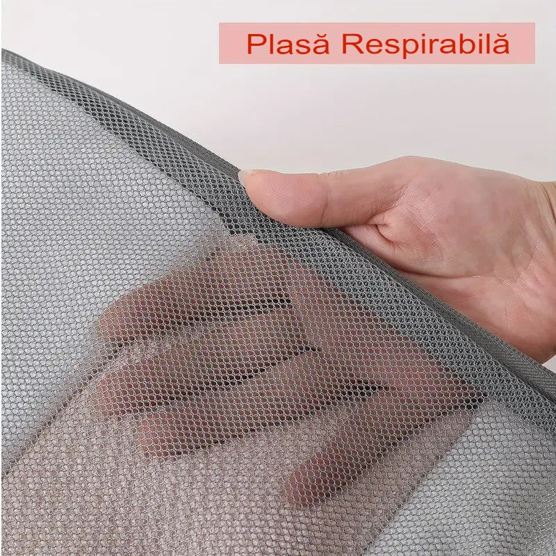 Set Organizatoare Bagaj Compresibile, Genti Voiaj pentru Depozitare Haine, Impermeabile, Fermoar Dublu, Panza Oxford, 3 Piese, S-M-L, Roz