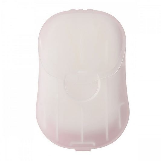 Sapun de Unica Folosinta sub Forma de Foite, Mini Cutie Portabila pentru Calatorii si Camping, Material Biodegradabil, 20 Bucati, Alb